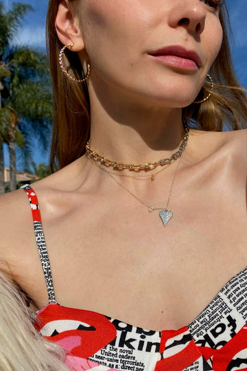 GLIMMER HEART- STERLING SILVER